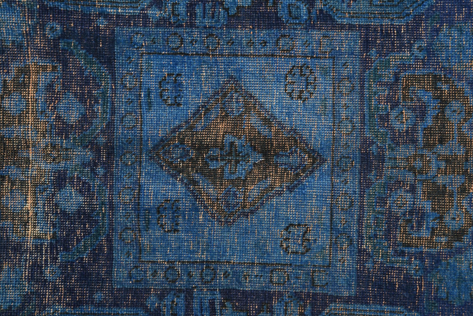205cm x 275cm Hand Knotted Ultra Vintage Persian Wool Rug