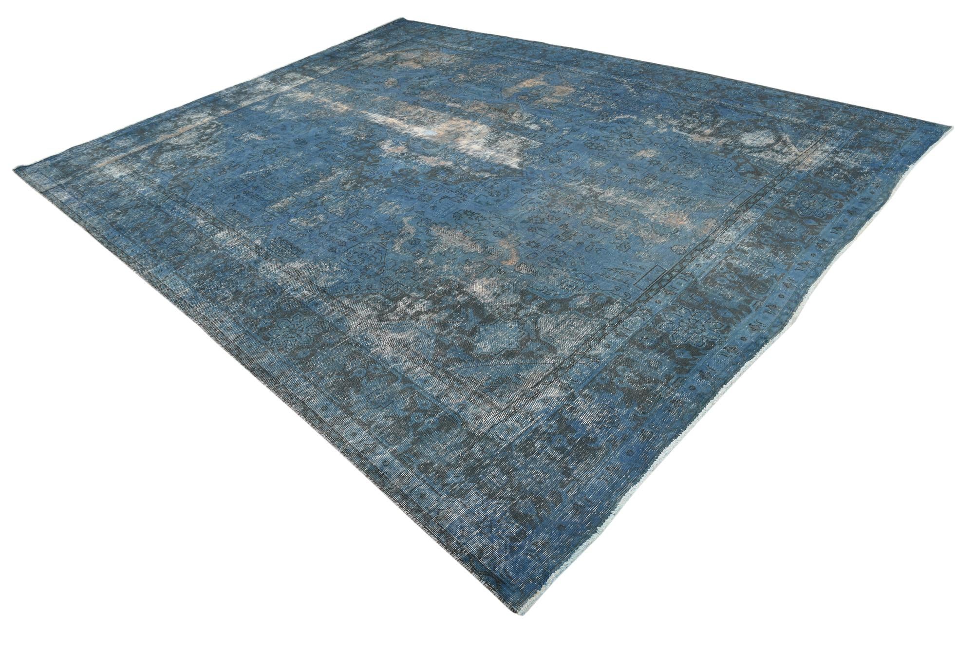 9' 10 x 12' 7 Hand Knotted Ultra Vintage Persian Wool Rug