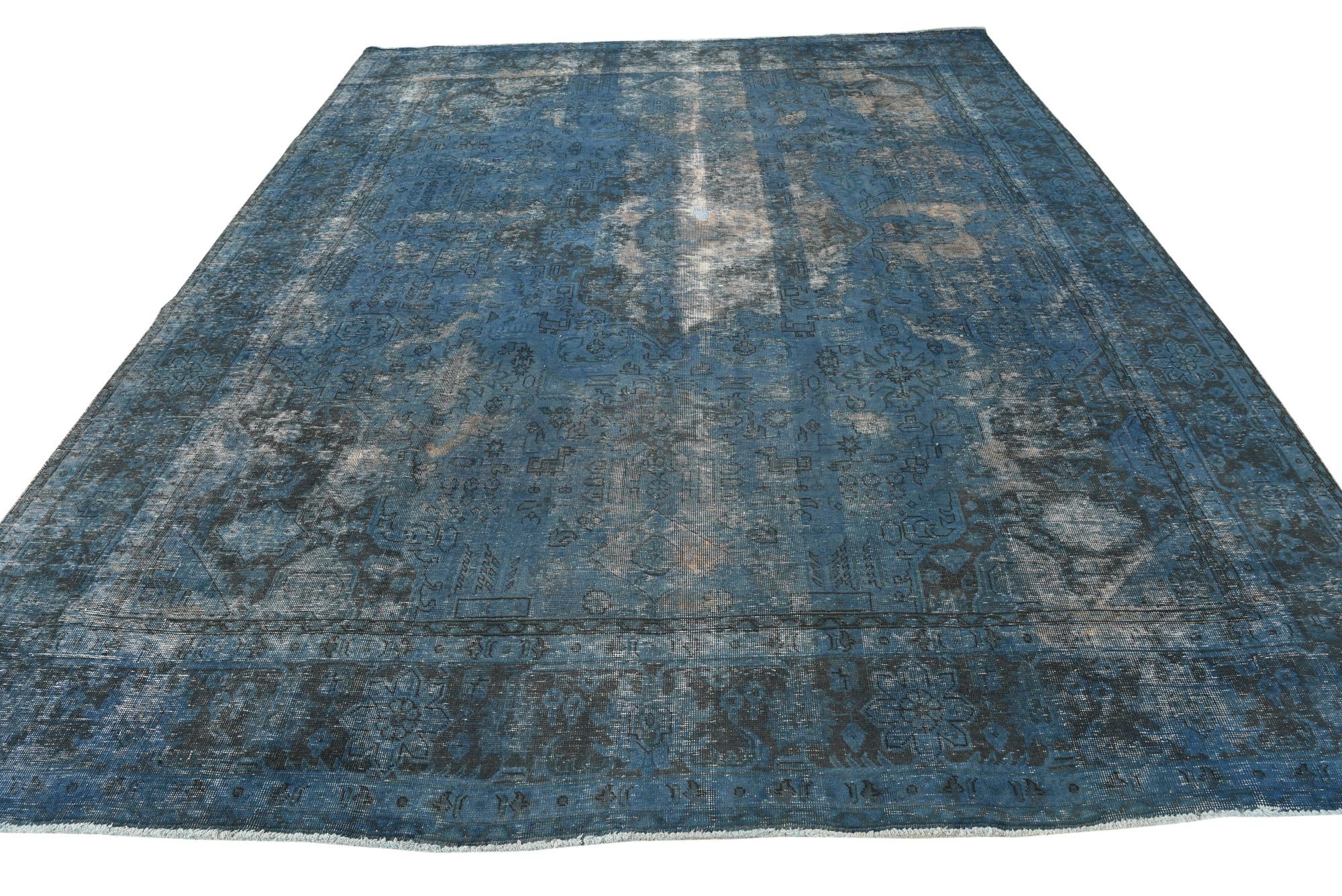 9' 10 x 12' 7 Hand Knotted Ultra Vintage Persian Wool Rug