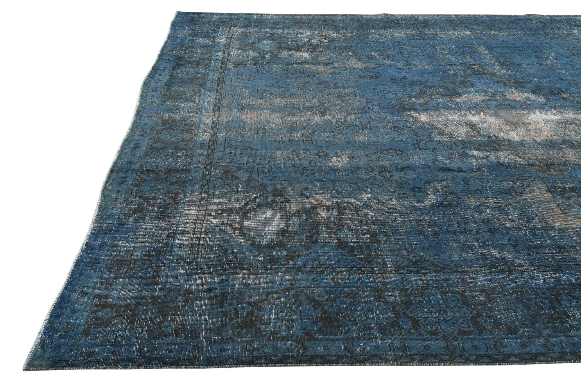 9' 10 x 12' 7 Hand Knotted Ultra Vintage Persian Wool Rug