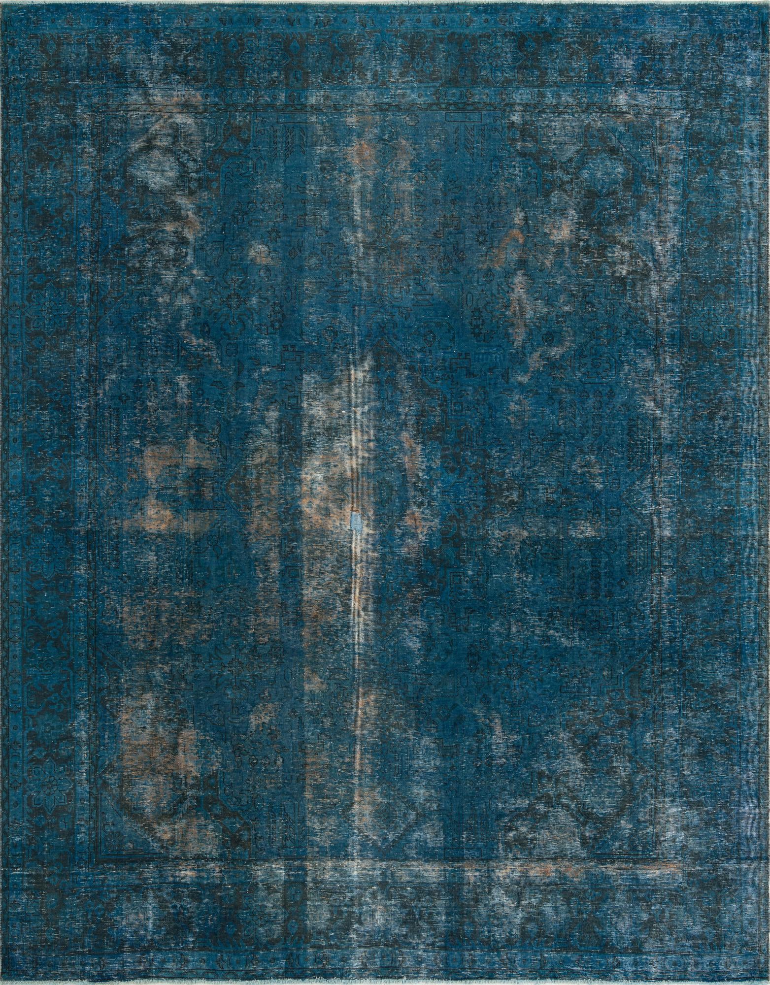 9' 10 x 12' 7 Hand Knotted Ultra Vintage Persian Wool Rug