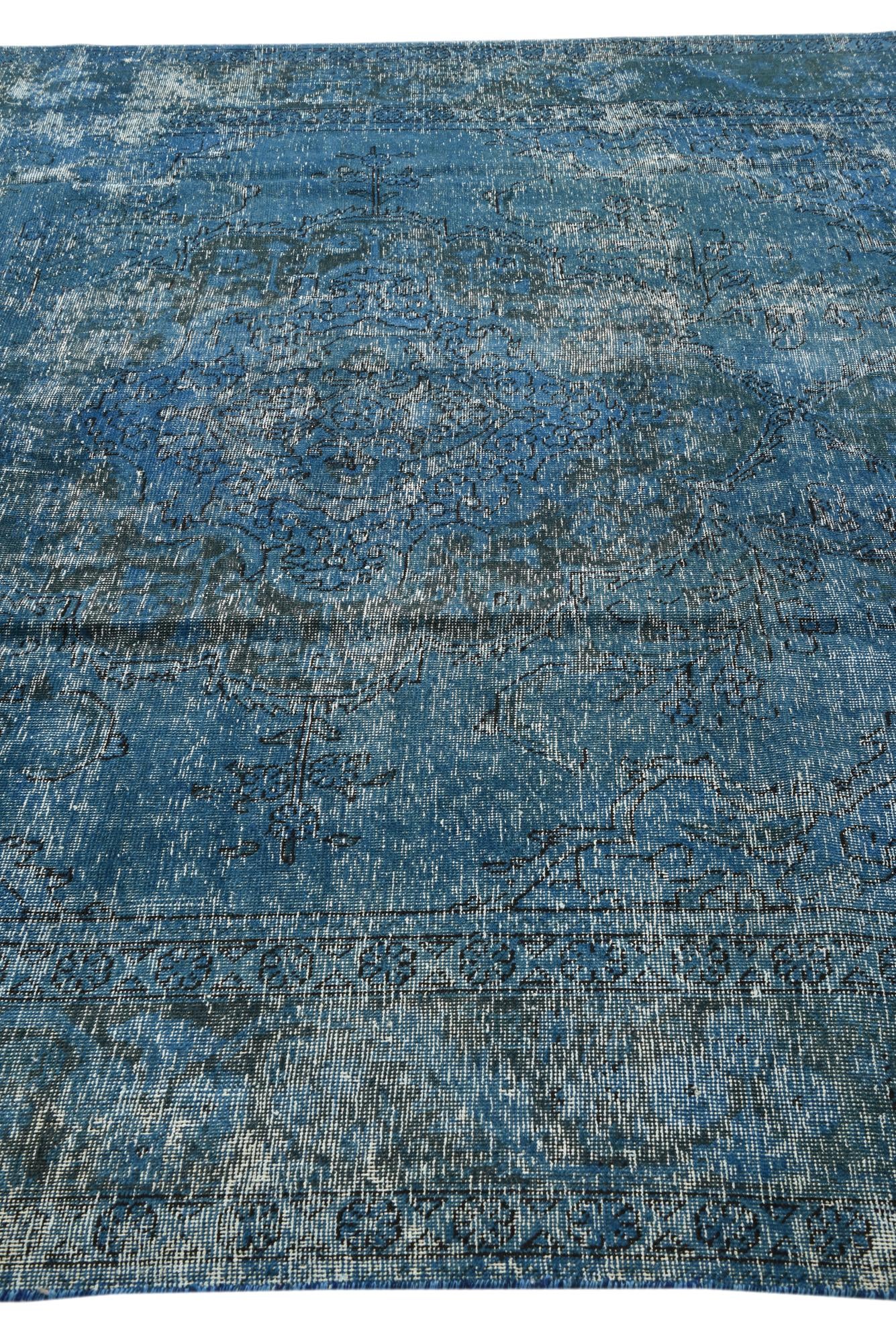 8' 1 x 10' 10 Hand Knotted Ultra Vintage Persian Wool Rug