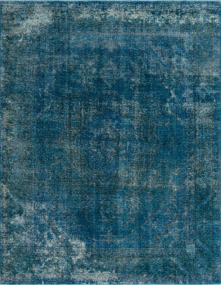 Detail image of 8' 1 x 10' 10 Hand Knotted Ultra Vintage Persian Wool Rug