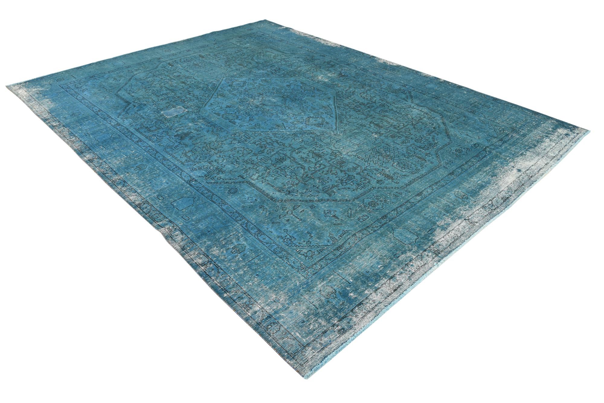 9' 6 x 12' 5 Hand Knotted Ultra Vintage Persian Wool Rug