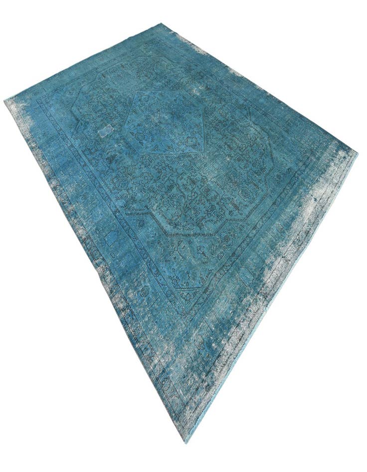 Detail image of 9' 6 x 12' 5  Hand Knotted Ultra Vintage Persian Wool Rug