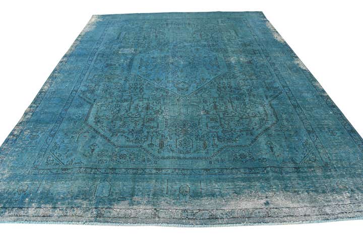9' 6 x 12' 5 Hand Knotted Ultra Vintage Persian Wool Rug
