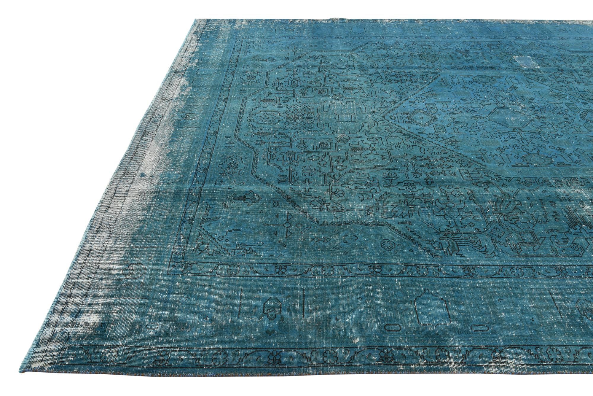 9' 6 x 12' 5 Hand Knotted Ultra Vintage Persian Wool Rug