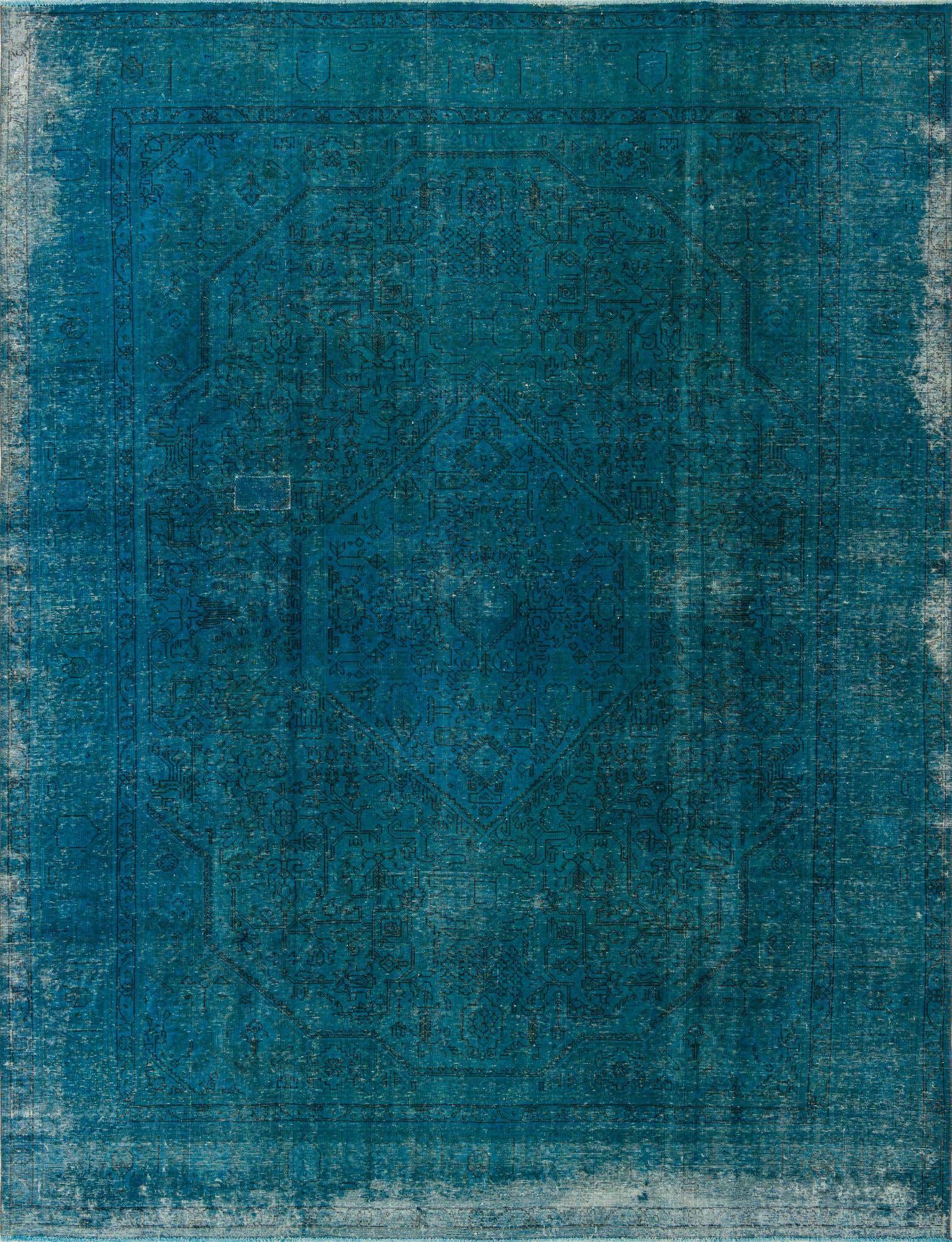 9' 6 x 12' 5 Hand Knotted Ultra Vintage Persian Wool Rug