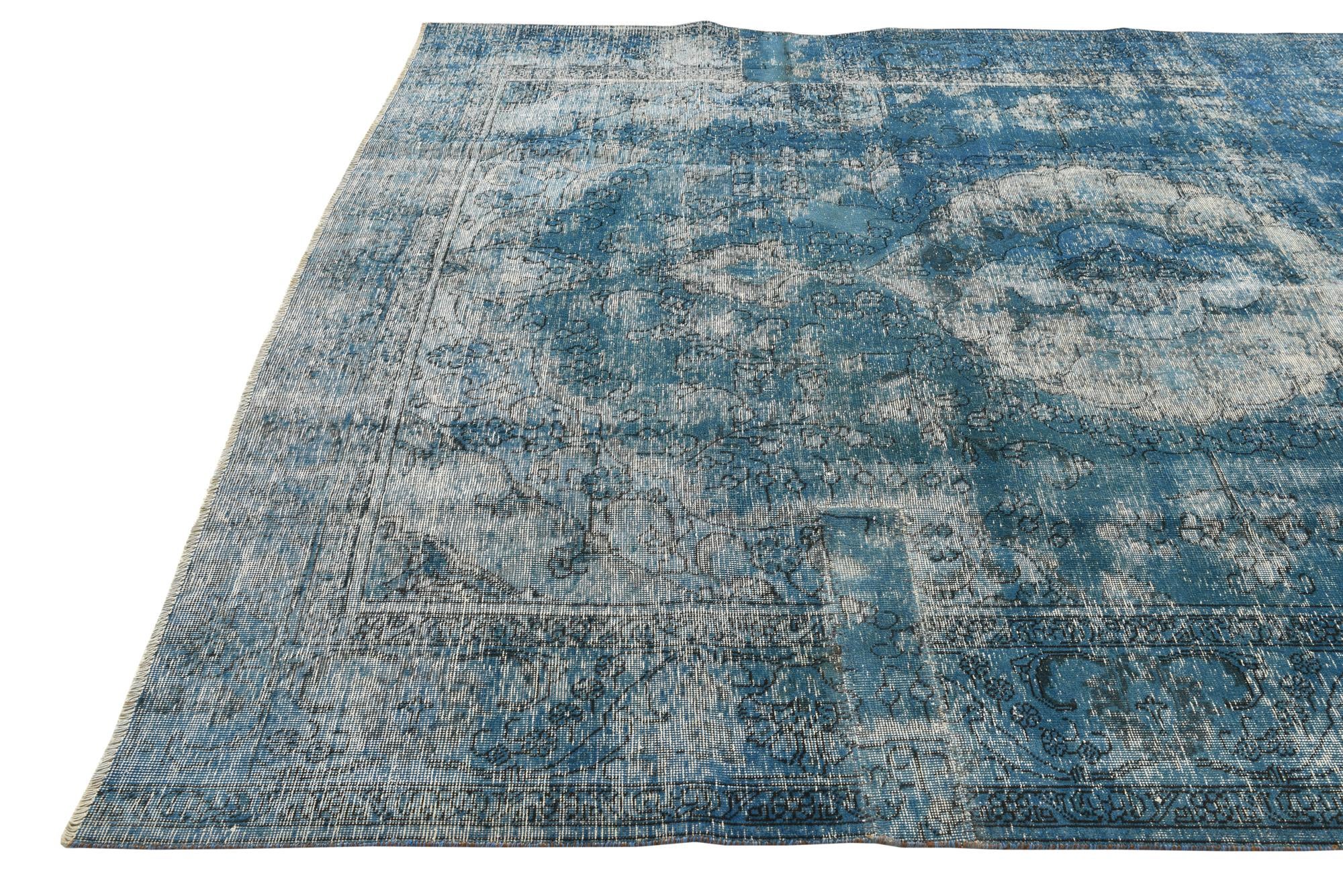 8' 1 x 9' 5 Hand Knotted Ultra Vintage Persian Wool Rug