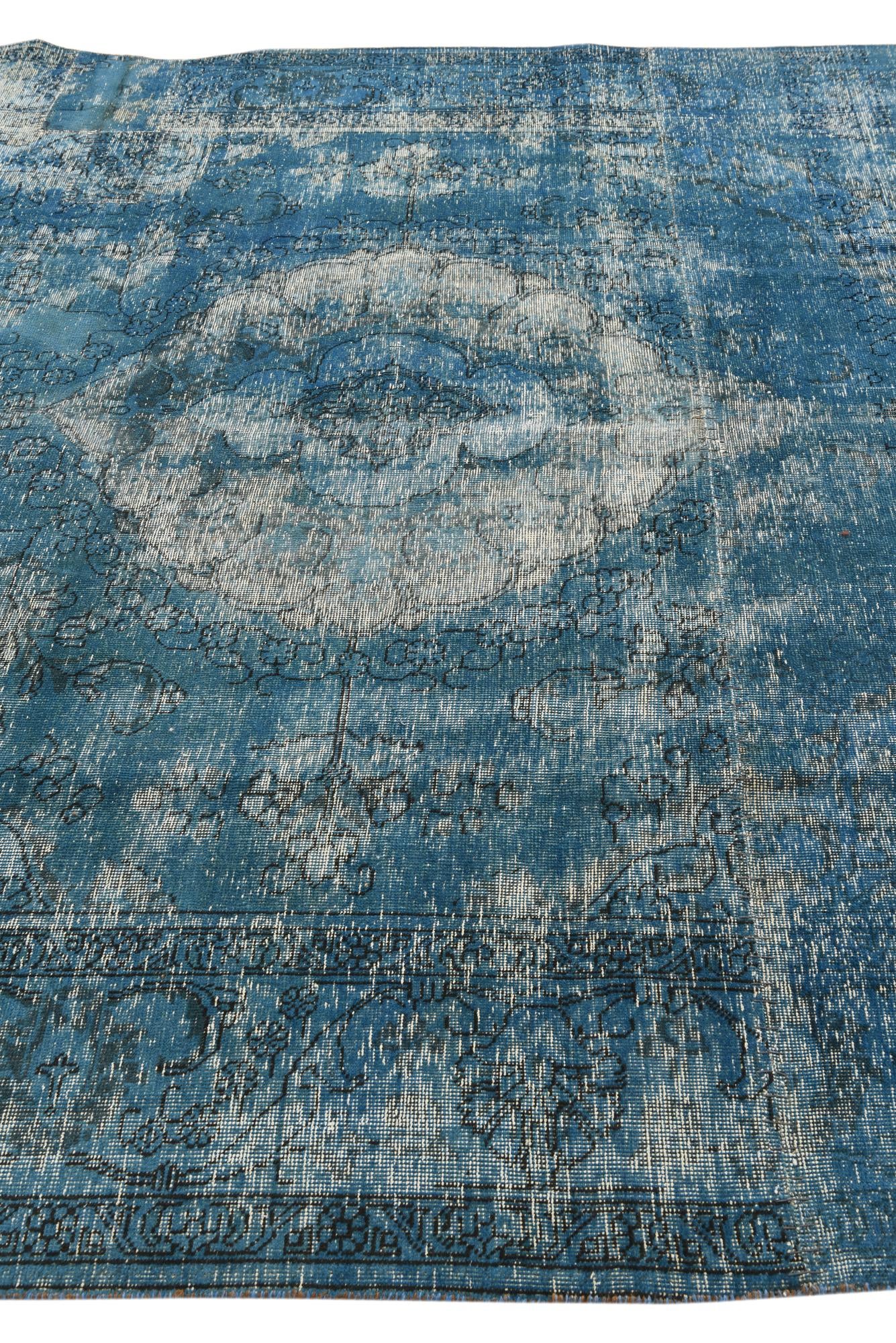 8' 1 x 9' 5 Hand Knotted Ultra Vintage Persian Wool Rug