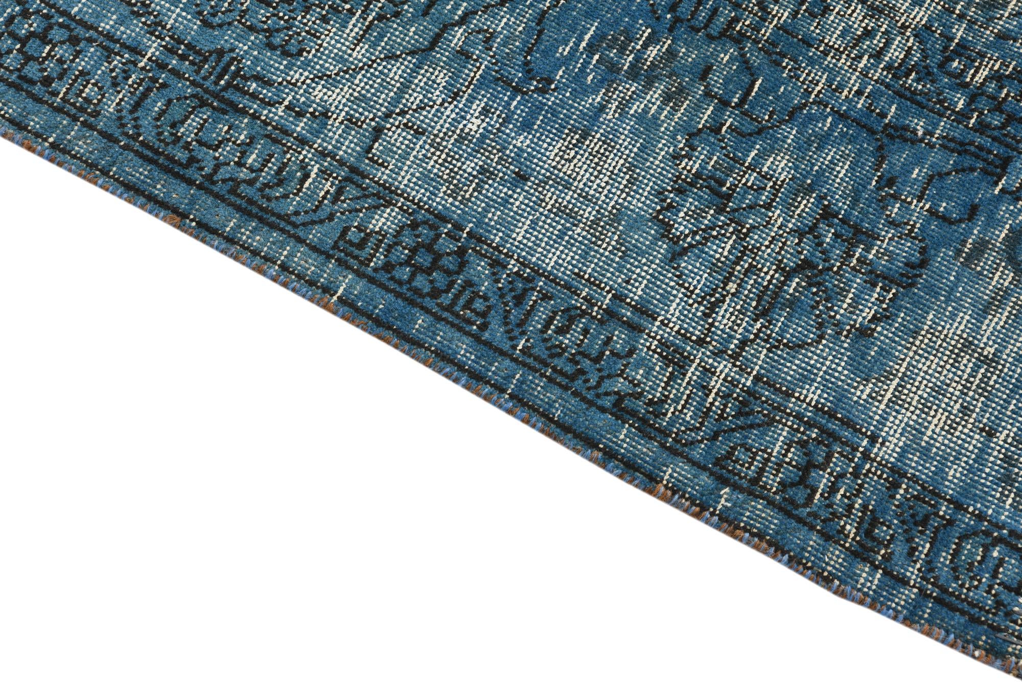 8' 1 x 9' 5 Hand Knotted Ultra Vintage Persian Wool Rug