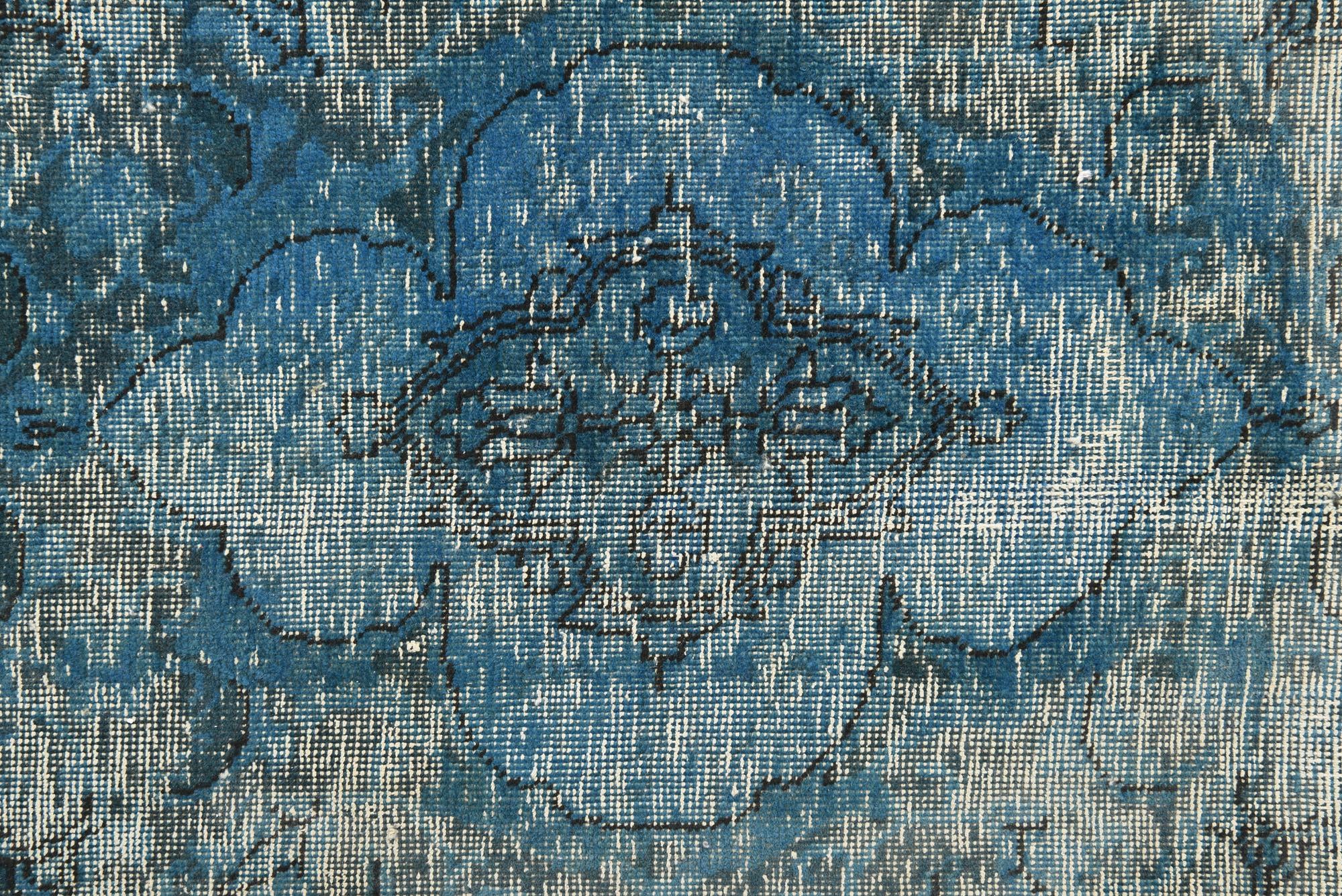 8' 1 x 9' 5 Hand Knotted Ultra Vintage Persian Wool Rug