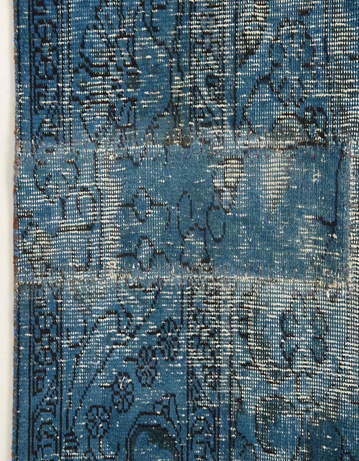 Detail image of 8' 1 x 9' 5  Hand Knotted Ultra Vintage Persian Wool Rug