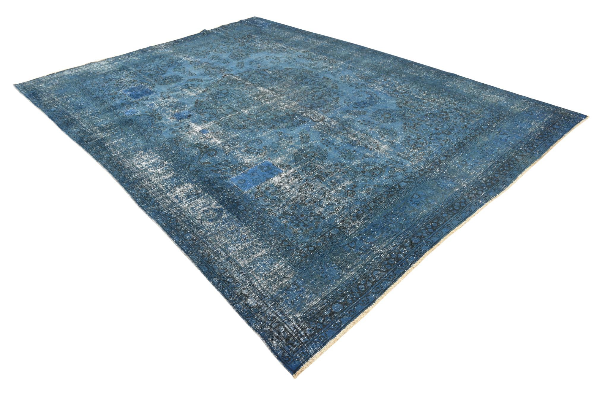9' 3 x 12' 1 Hand Knotted Ultra Vintage Persian Wool Rug