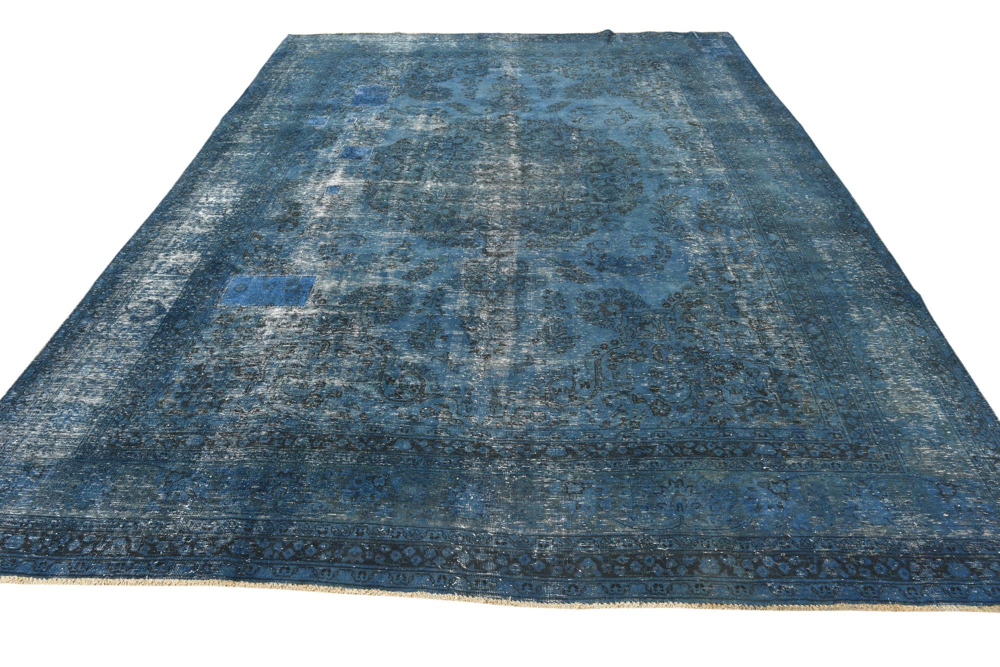 9' 3 x 12' 1 Hand Knotted Ultra Vintage Persian Wool Rug
