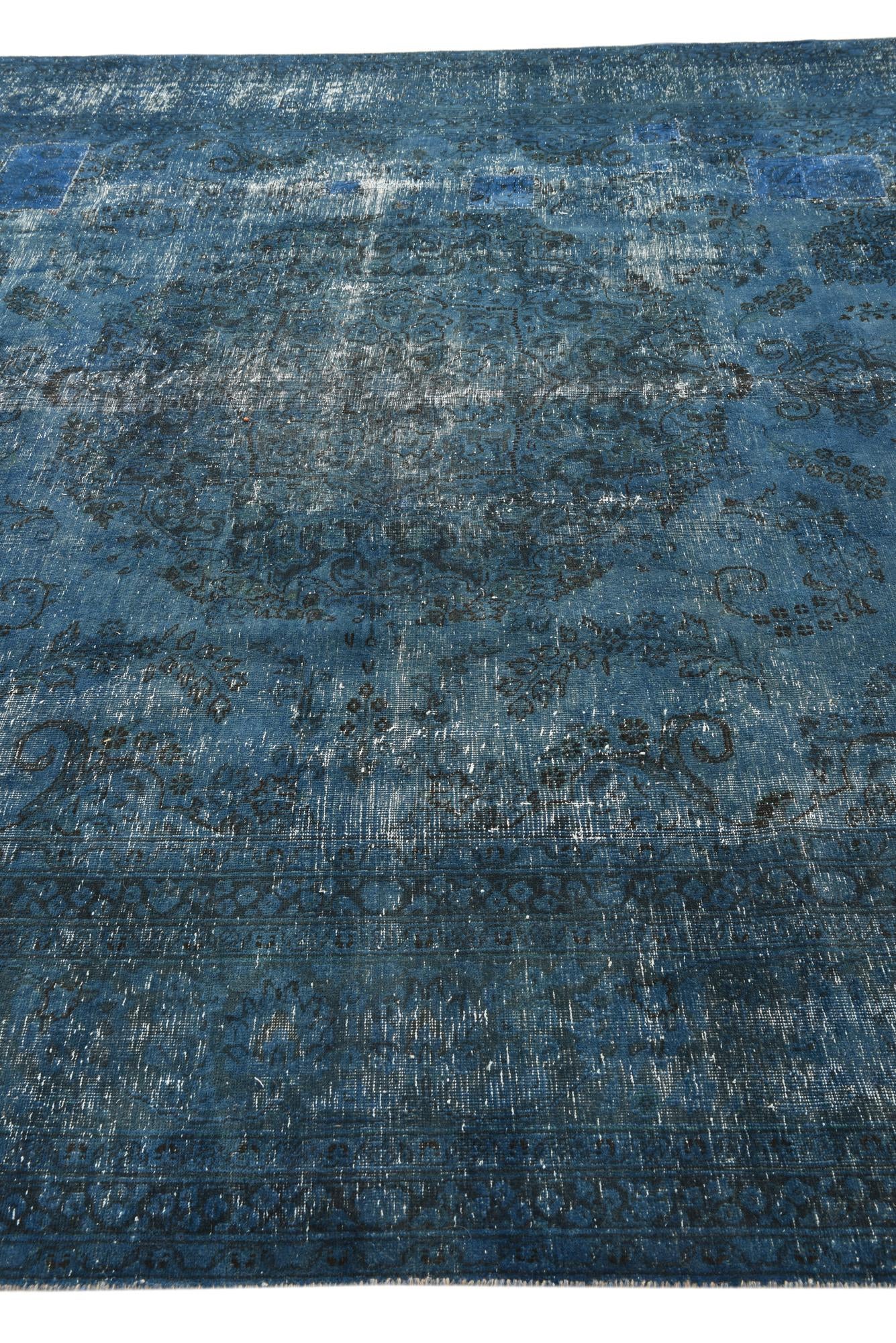 9' 3 x 12' 1 Hand Knotted Ultra Vintage Persian Wool Rug