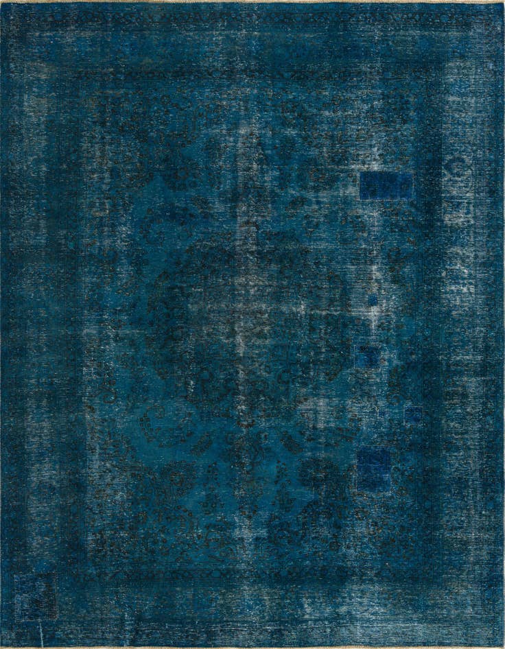 Detail image of 9' 3 x 12' 1 Hand Knotted Ultra Vintage Persian Wool Rug