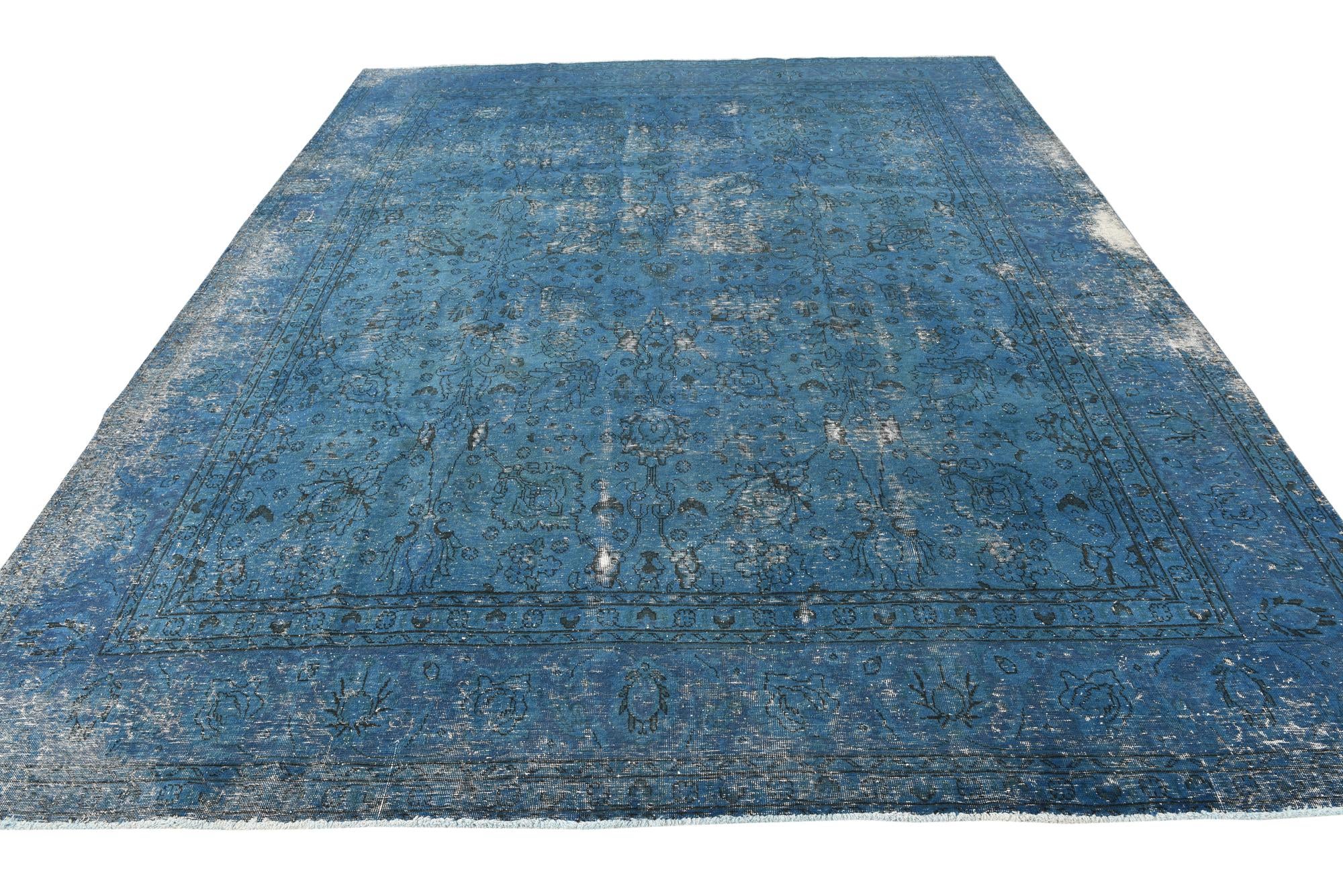 9' 10 x 12' 3 Hand Knotted Ultra Vintage Persian Wool Rug