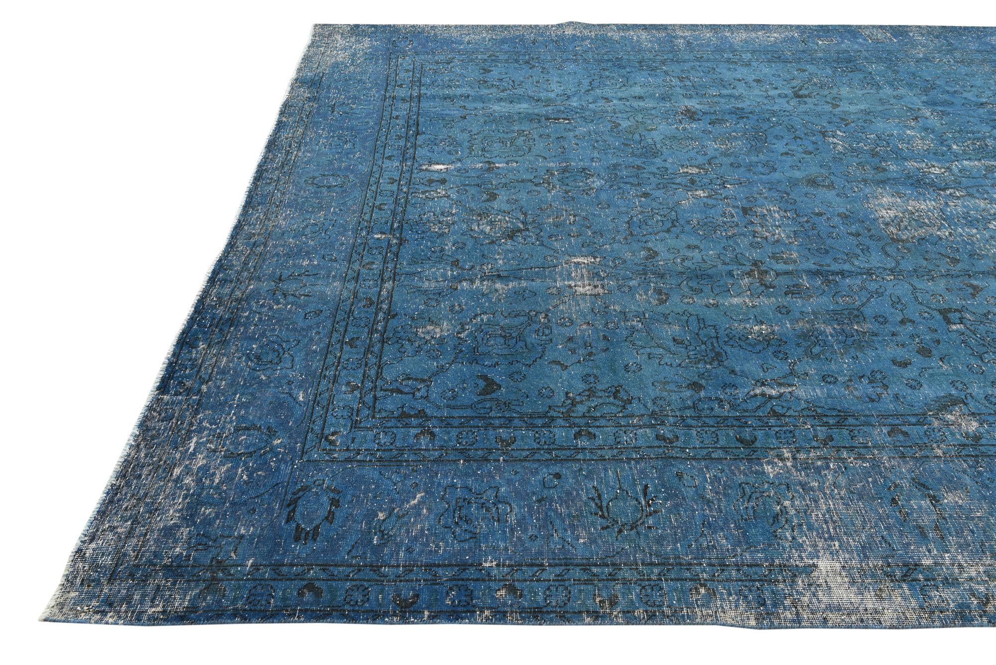 9' 10 x 12' 3 Hand Knotted Ultra Vintage Persian Wool Rug