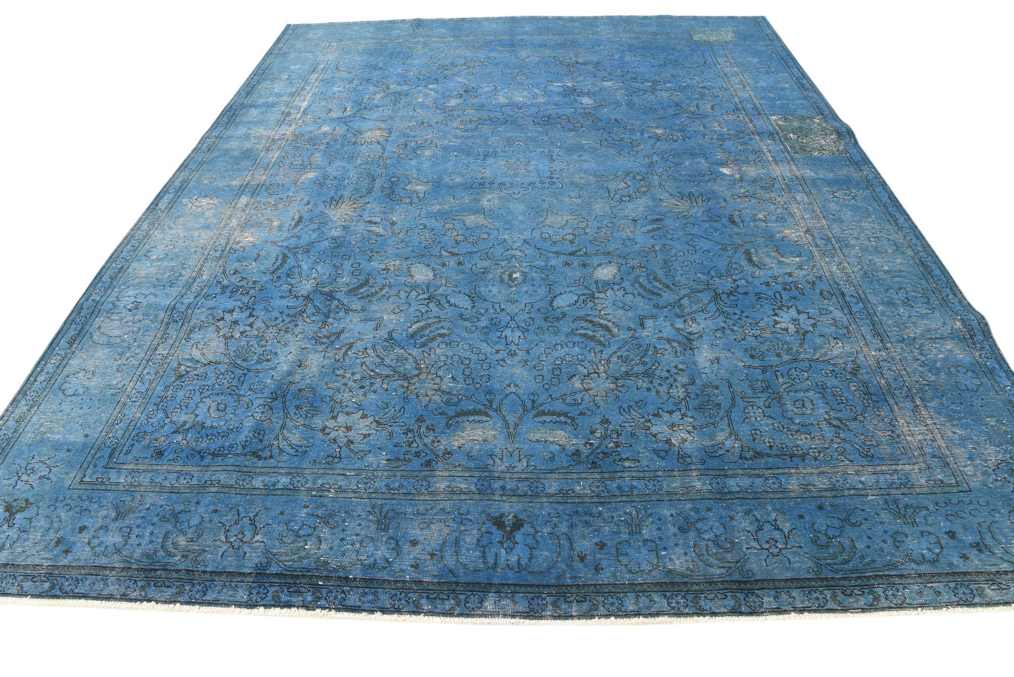 9' 9 x 12' 8 Hand Knotted Ultra Vintage Persian Wool Rug