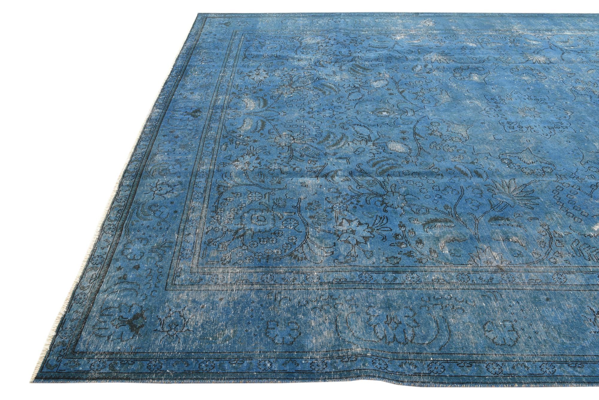 9' 9 x 12' 8 Hand Knotted Ultra Vintage Persian Wool Rug