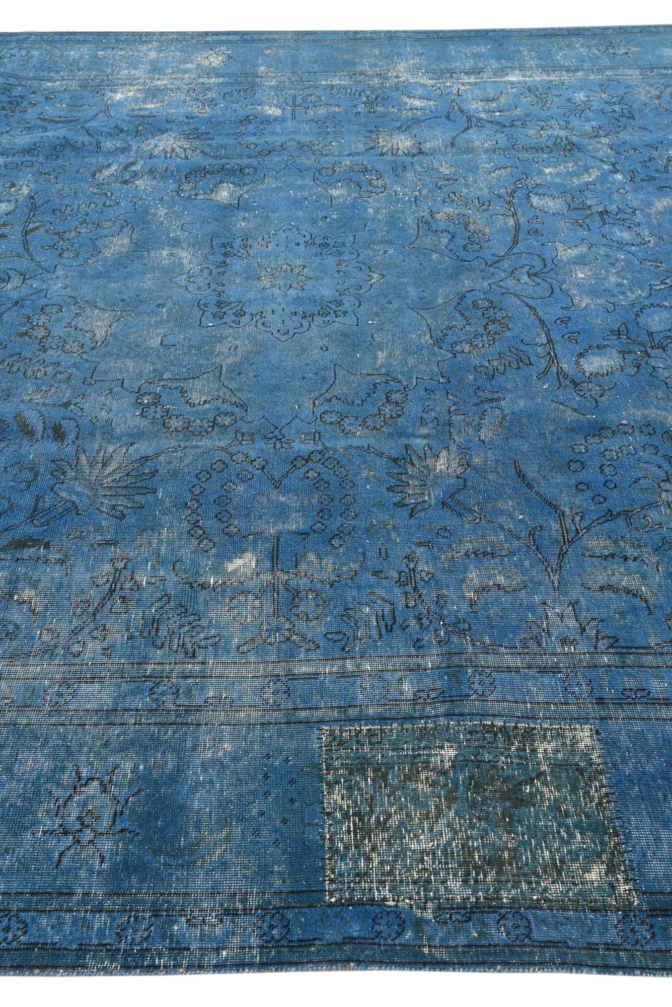 9' 9 x 12' 8 Hand Knotted Ultra Vintage Persian Wool Rug