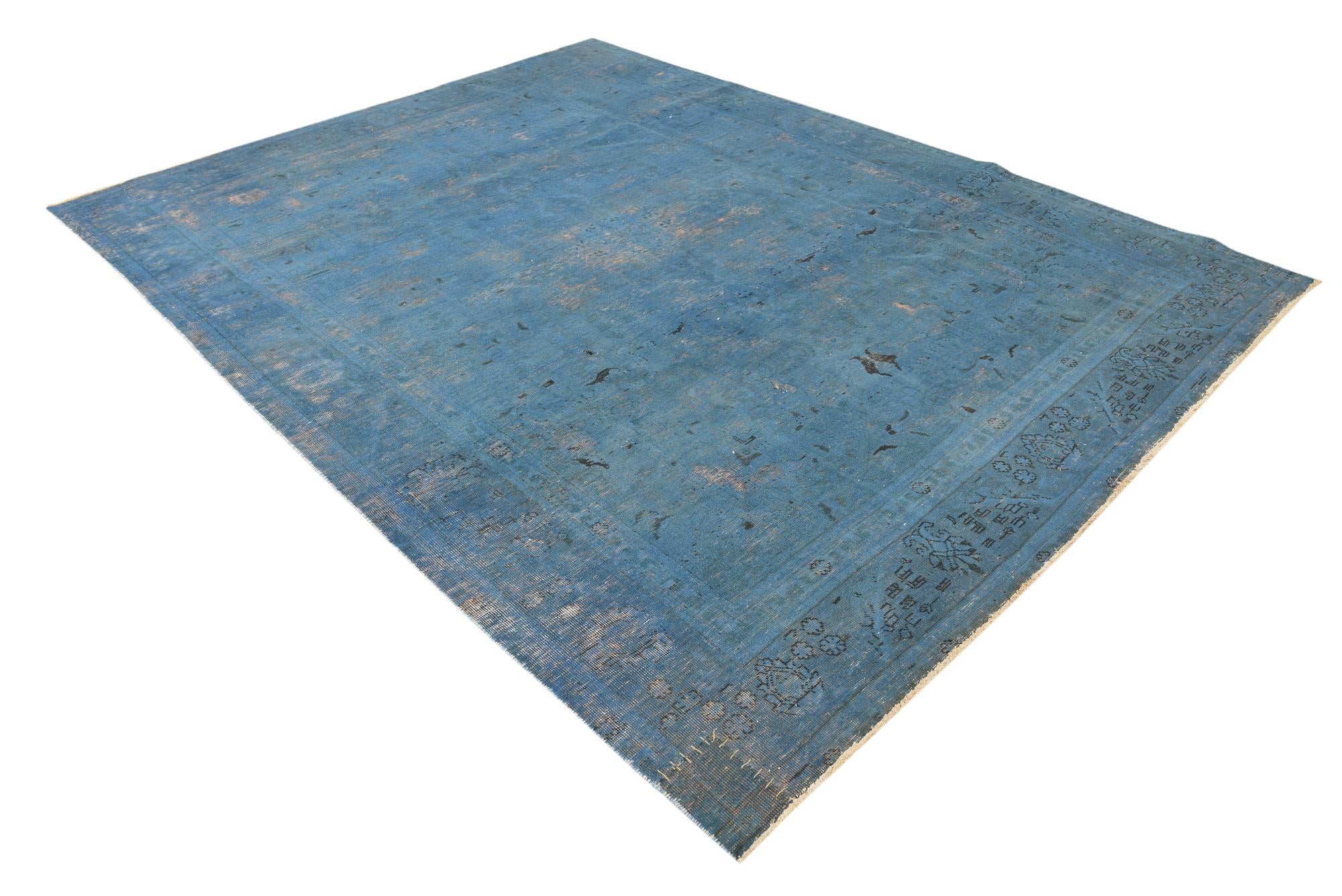 8' 3 x 11' Hand Knotted Ultra Vintage Persian Wool Rug