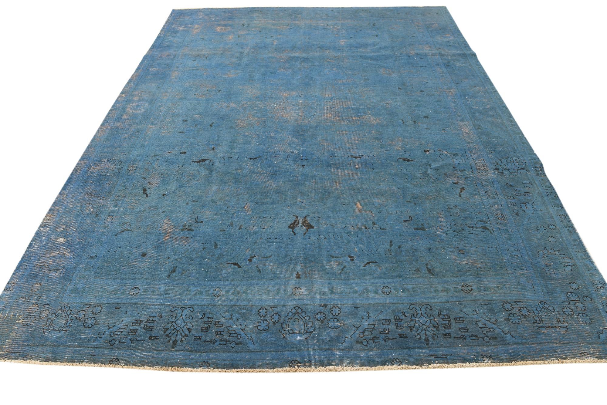 8' 3 x 11' Hand Knotted Ultra Vintage Persian Wool Rug