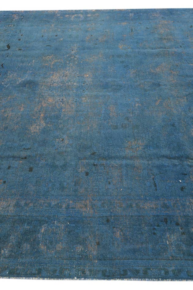 Detailfoto van 250cm x 335cm Handgeknoopt Ultra Vintage Perzisch Wol Vloerkleed