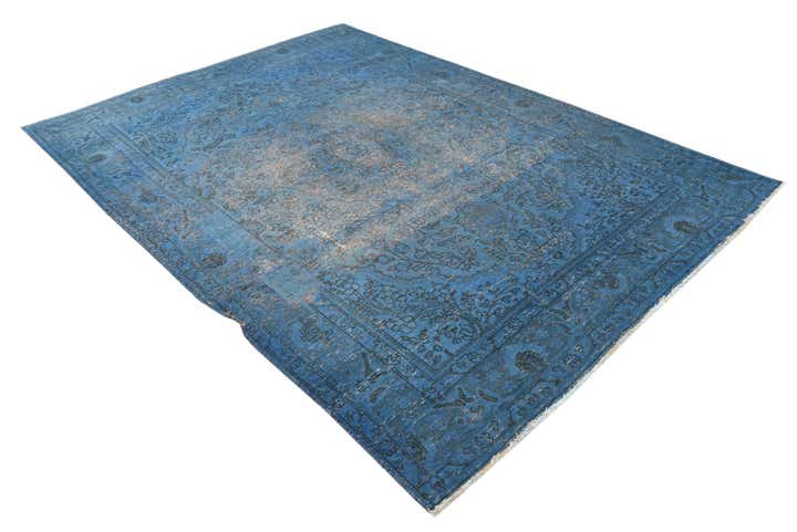 6' 10 x 10' Hand Knotted Ultra Vintage Persian Wool Rug