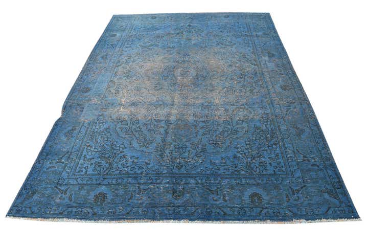 6' 10 x 10' Hand Knotted Ultra Vintage Persian Wool Rug