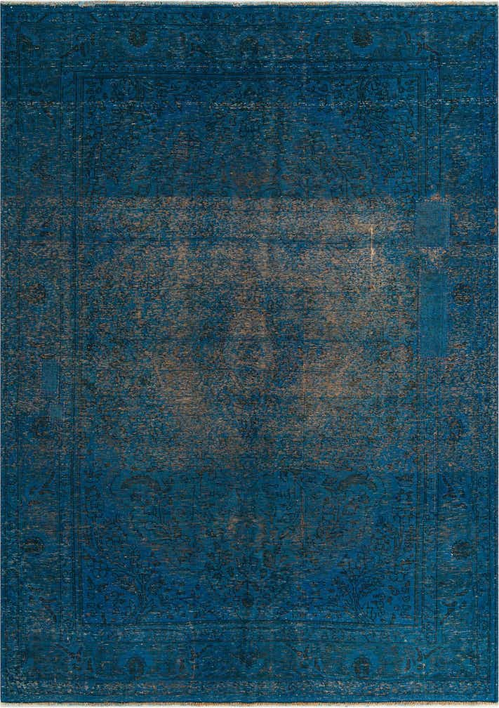 6' 10 x 10' Hand Knotted Ultra Vintage Persian Wool Rug