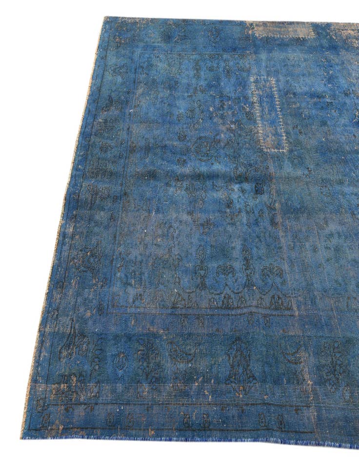 Detail image of 6' 8 x 9' 1  Hand Knotted Ultra Vintage Persian Wool Rug