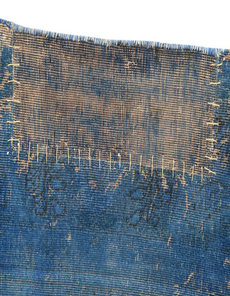 Detail image of 6' 8 x 9' 1  Hand Knotted Ultra Vintage Persian Wool Rug