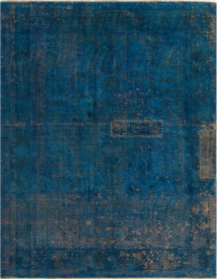 Detail image of 6' 8 x 9' 1 Hand Knotted Ultra Vintage Persian Wool Rug