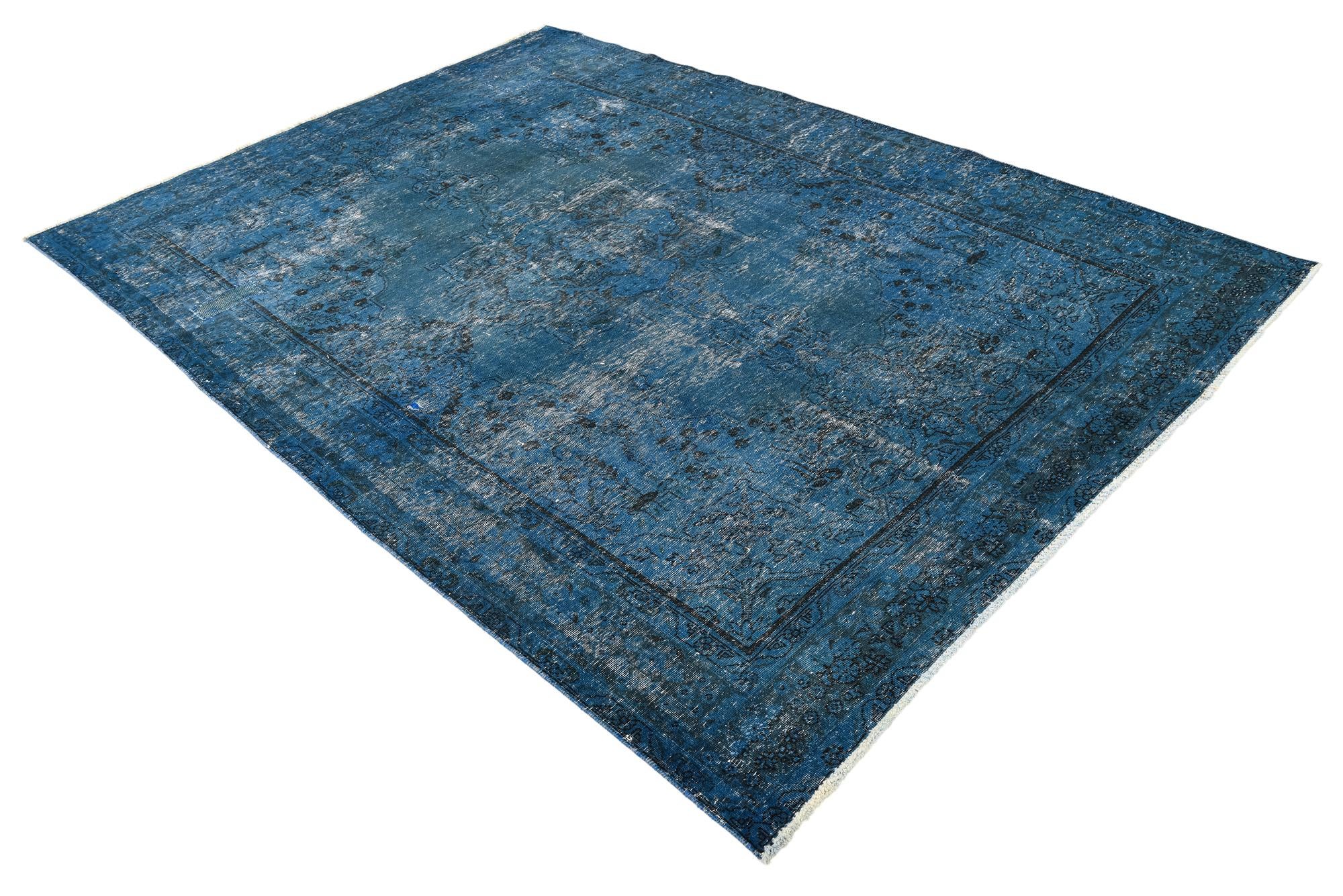 6' 8 x 9' 5 Hand Knotted Ultra Vintage Persian Wool Rug
