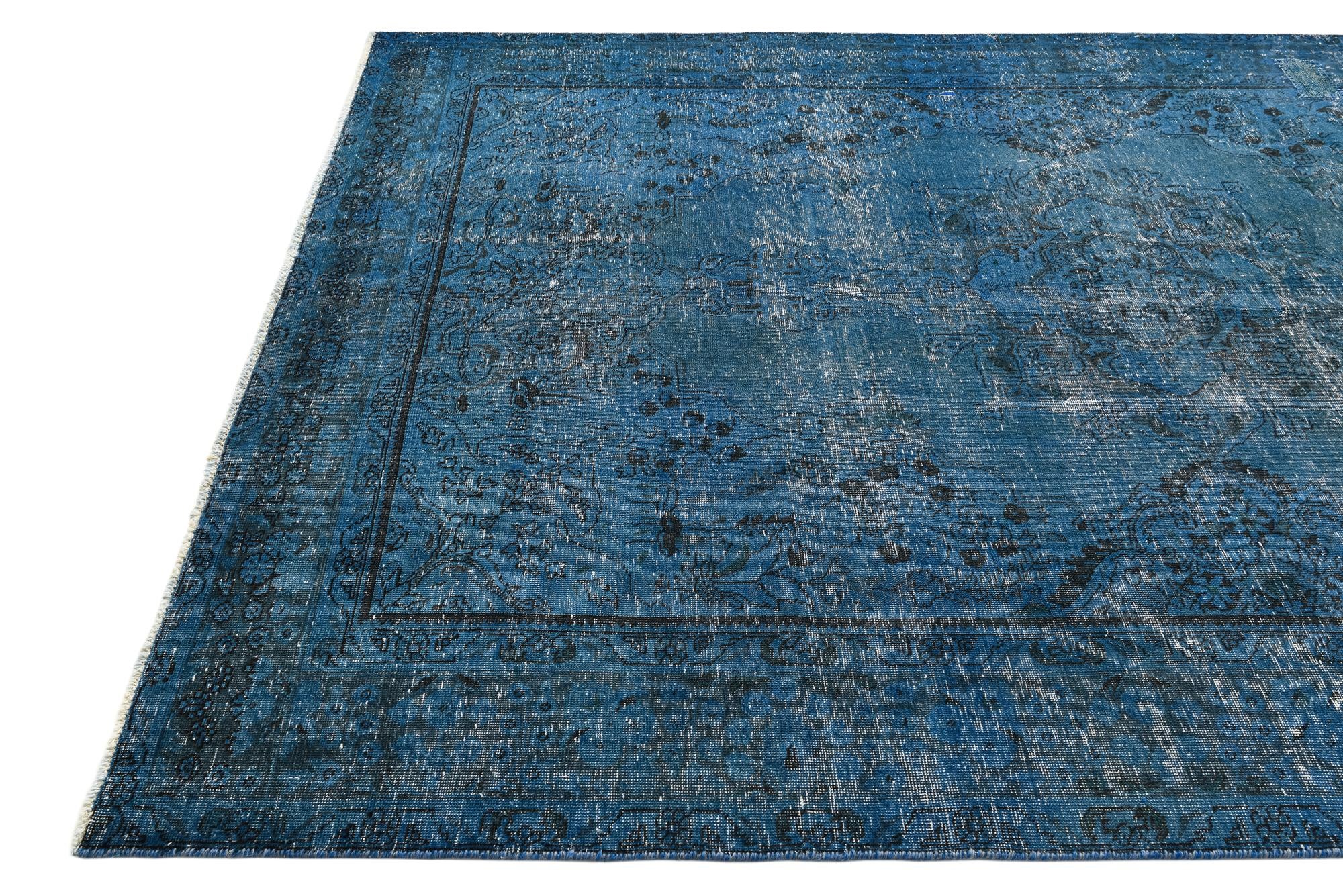 6' 8 x 9' 5 Hand Knotted Ultra Vintage Persian Wool Rug