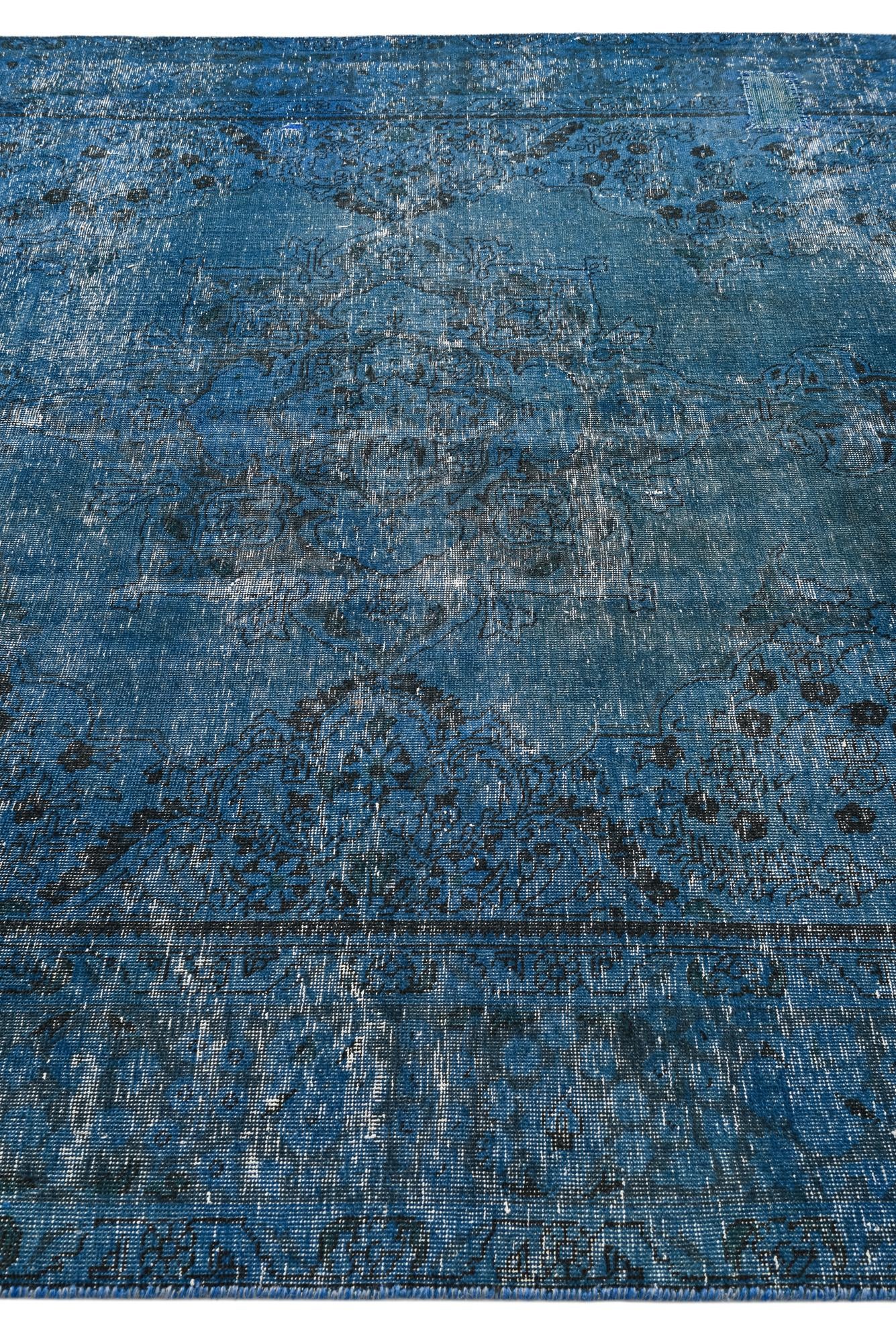 6' 8 x 9' 5 Hand Knotted Ultra Vintage Persian Wool Rug