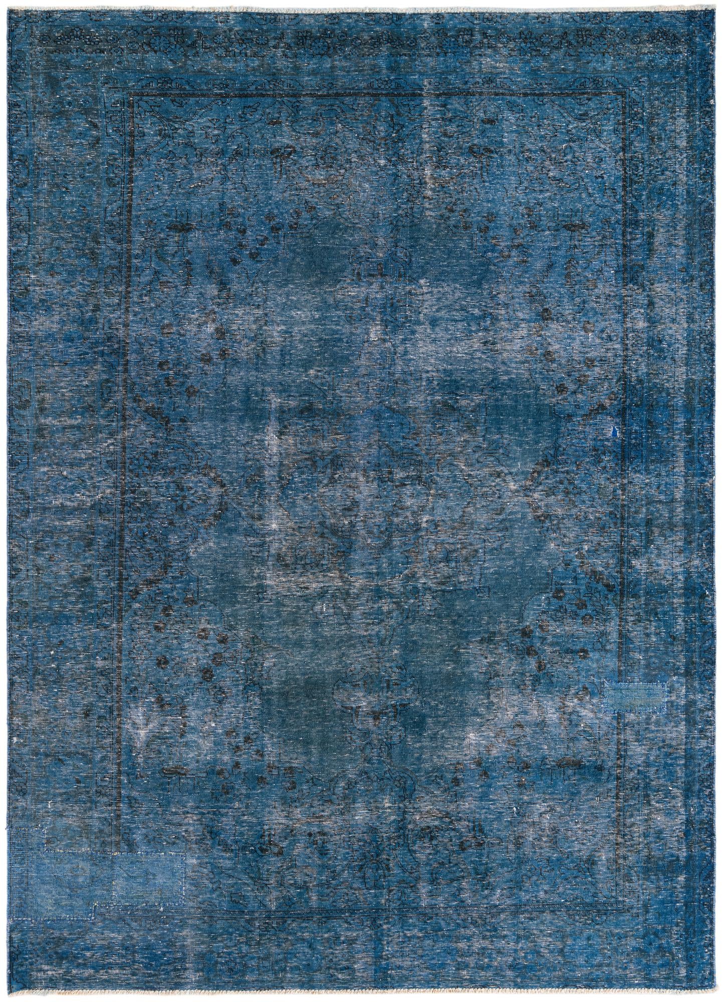 6' 8 x 9' 5 Hand Knotted Ultra Vintage Persian Wool Rug