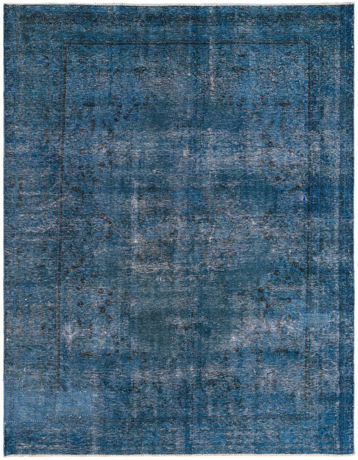 Detail image of 6' 8 x 9' 5 Hand Knotted Ultra Vintage Persian Wool Rug