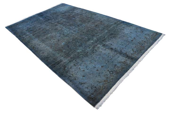 6' 1 x 10' Hand Knotted Ultra Vintage Persian Wool Rug