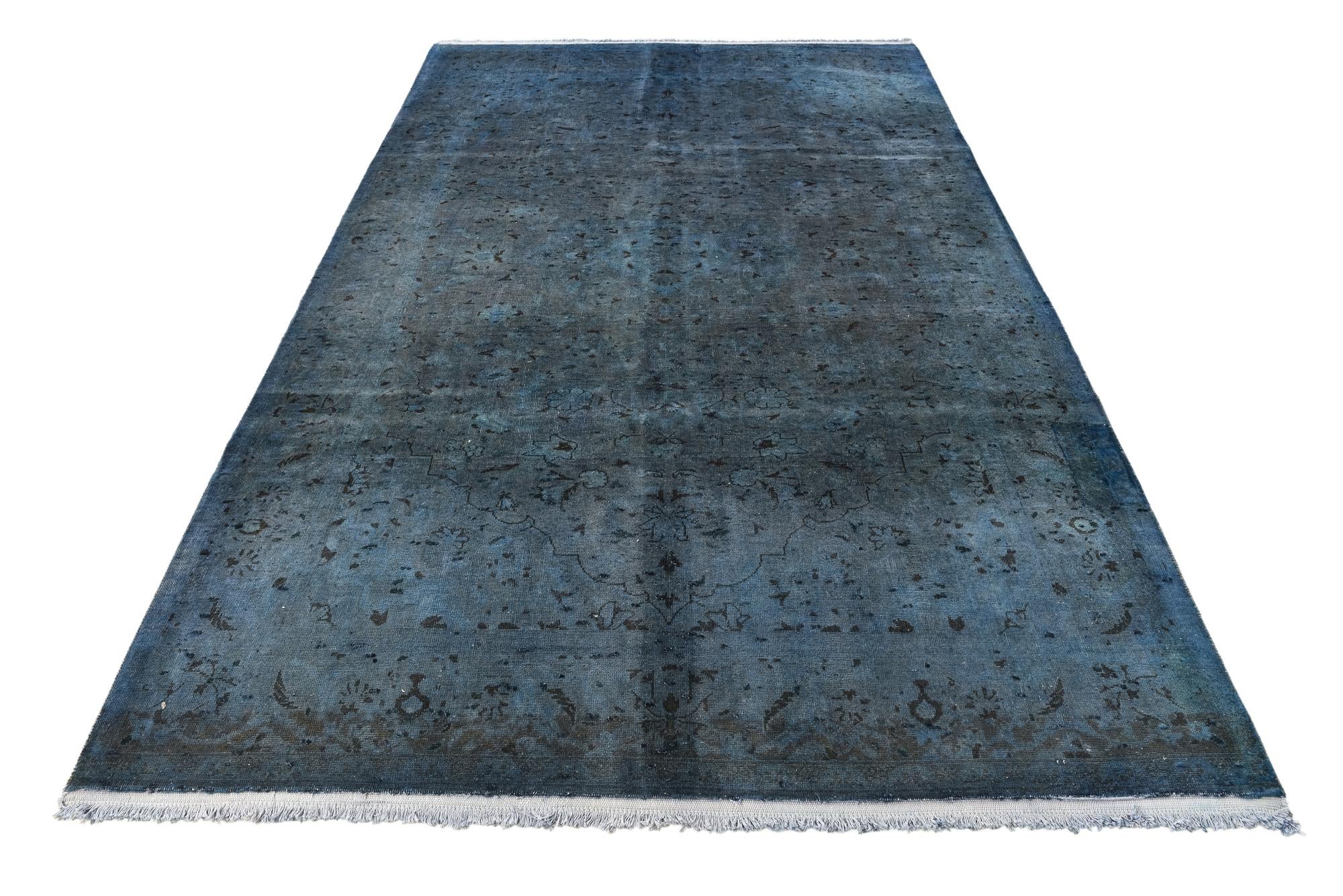 6' 1 x 10' Hand Knotted Ultra Vintage Persian Wool Rug