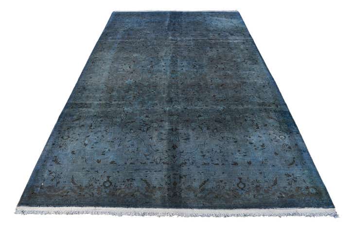 6' 1 x 10' Hand Knotted Ultra Vintage Persian Wool Rug