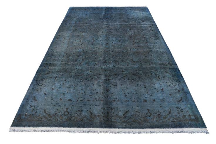 Detail image of 6' 1 x 10' Hand Knotted Ultra Vintage Persian Wool Rug