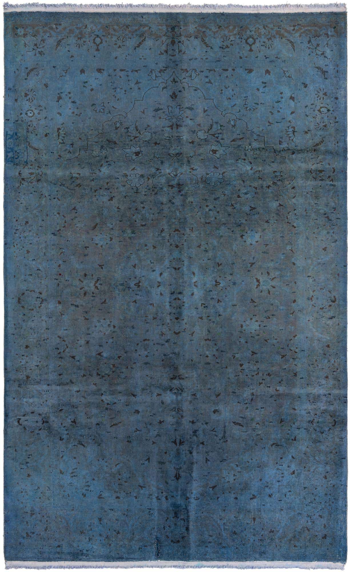 6' 1 x 10' Hand Knotted Ultra Vintage Persian Wool Rug