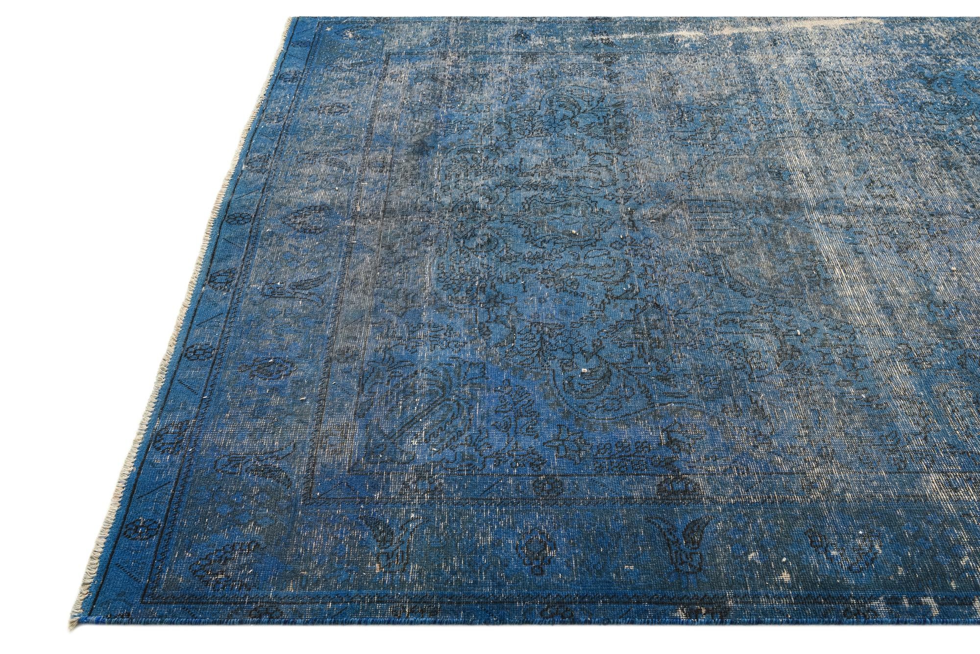 6' 6 x 9' 9 Hand Knotted Ultra Vintage Persian Wool Rug