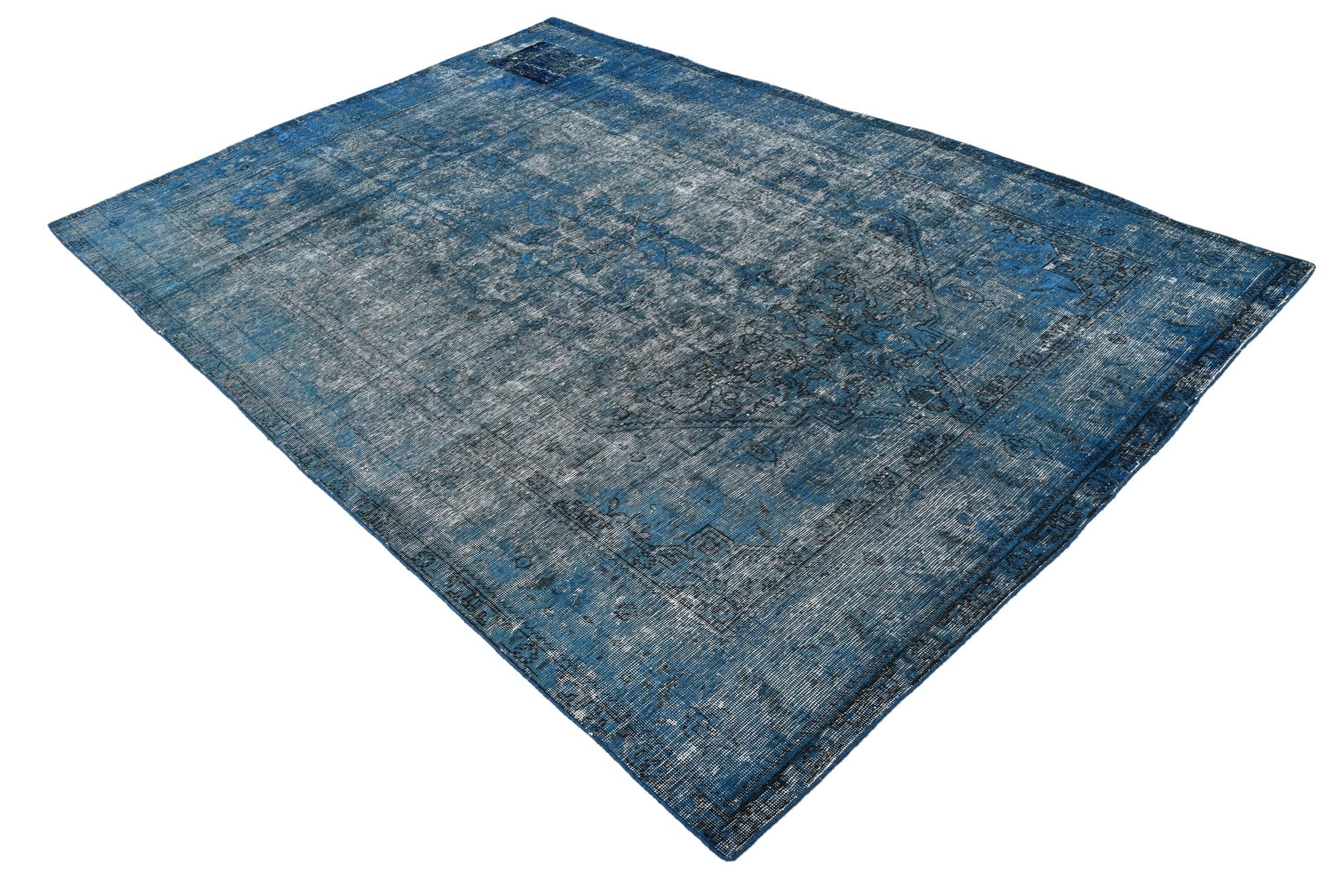 6' 6 x 9' 8 Hand Knotted Ultra Vintage Persian Wool Rug