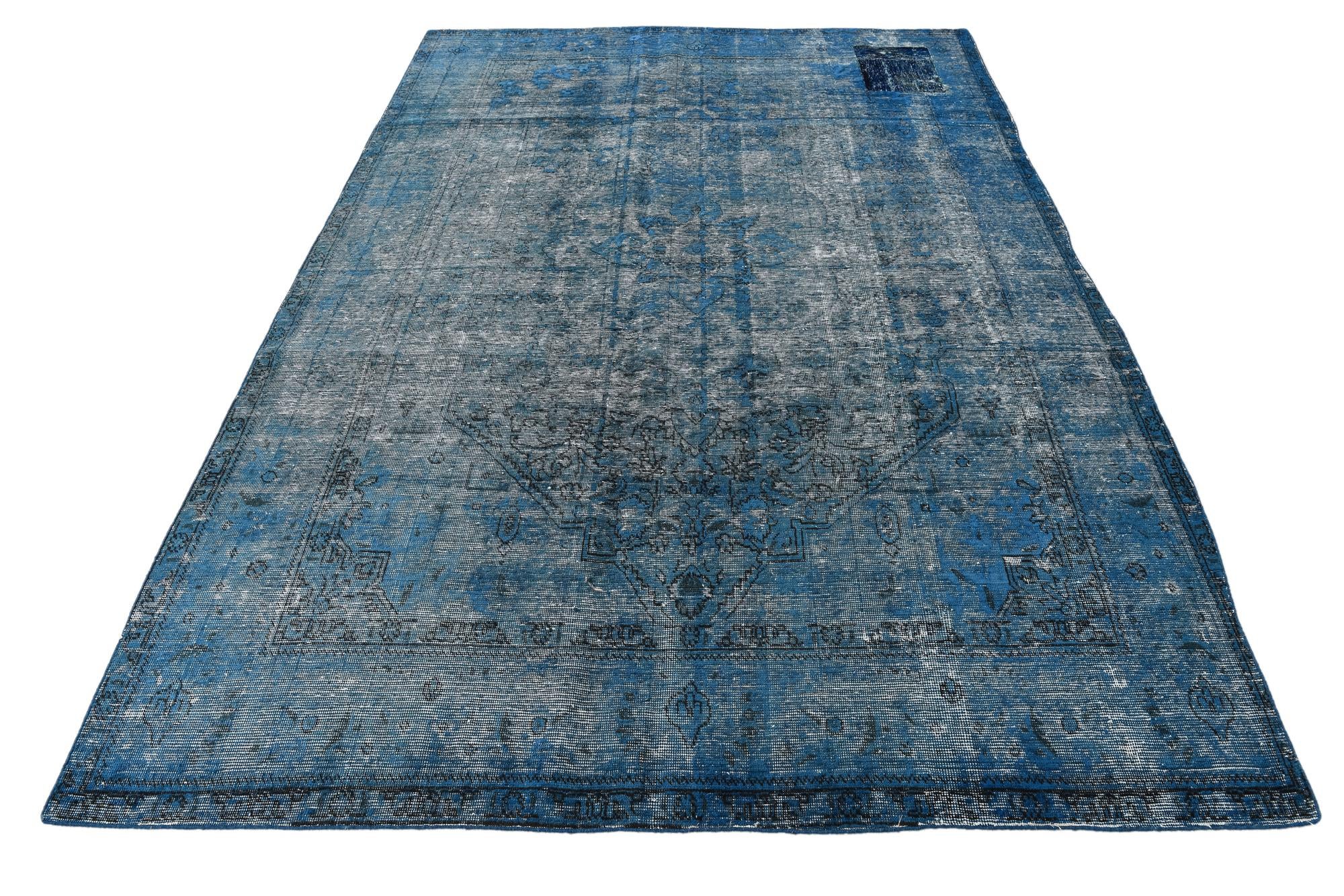 6' 6 x 9' 8 Hand Knotted Ultra Vintage Persian Wool Rug