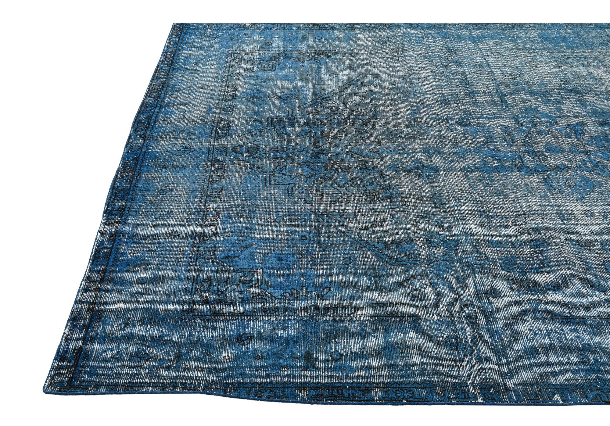 6' 6 x 9' 8 Hand Knotted Ultra Vintage Persian Wool Rug