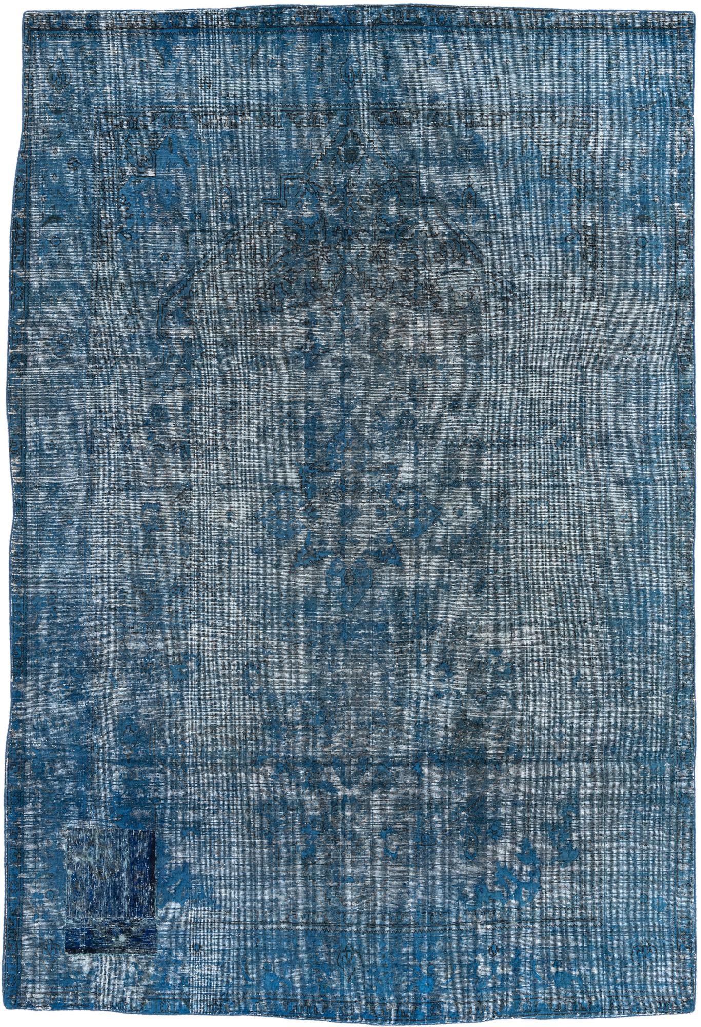 6' 6 x 9' 8 Hand Knotted Ultra Vintage Persian Wool Rug